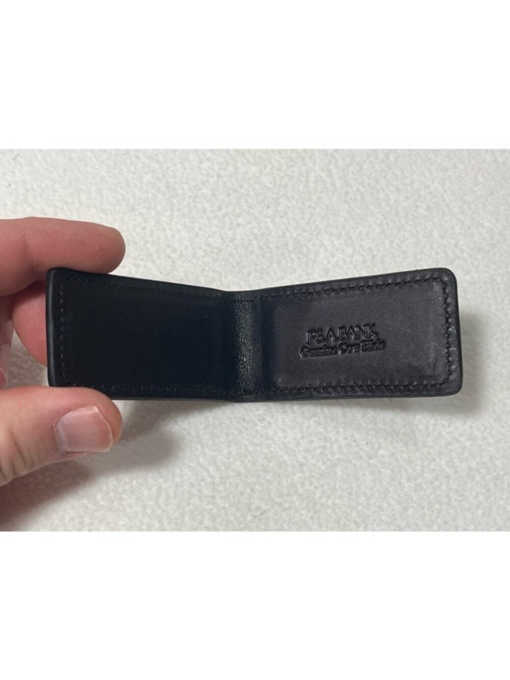 Jos. A. Bank Leather Magnetic Money Clip Black • New with box & tag - Picture 16 of 16